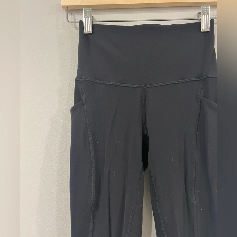 Lululemon Align High Rise Pant with Pockets 25” Black Size 2 Yoga Leggings